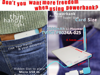 Card Size Powerbank - More Freedom from Charging