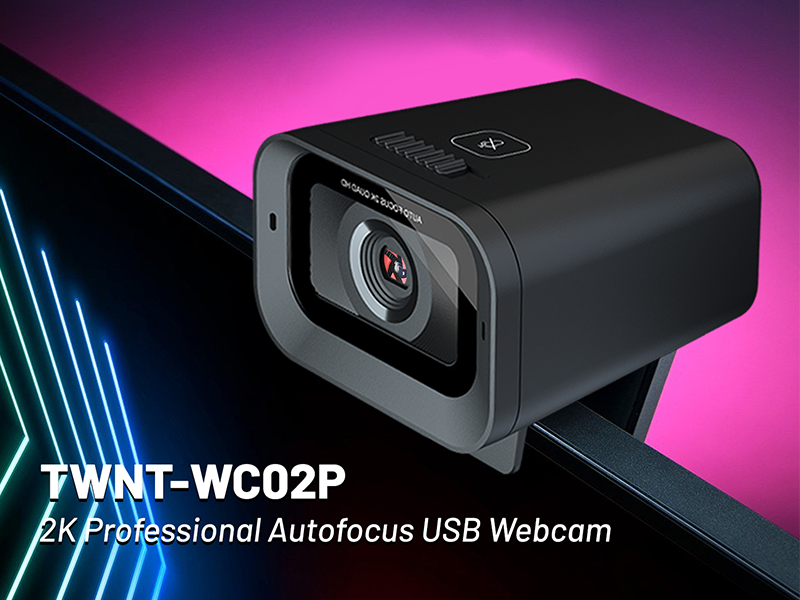 A new Private Model from TWNTech for 2023 is the TWNT-WC02P 2K Professional Autofocus webcam