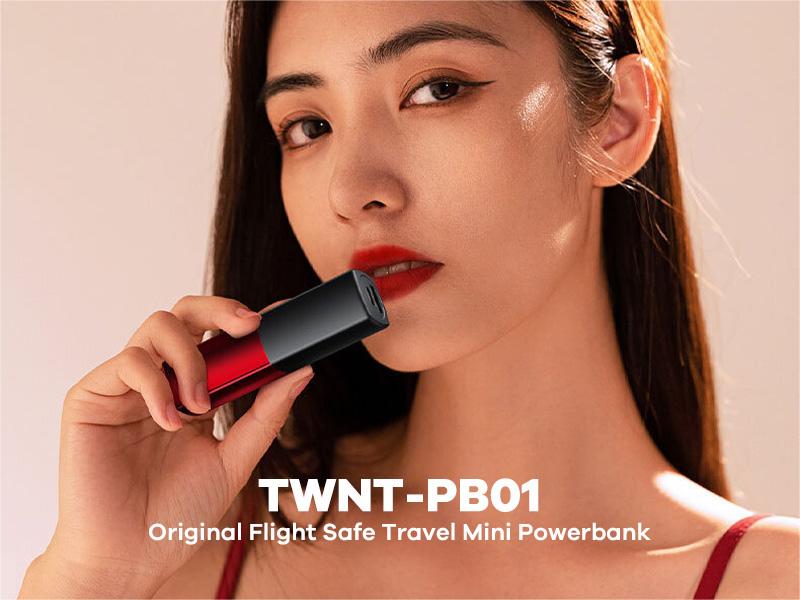 TWNT-LP01, Charge your electronics in this adorable, high quality, safe, and stylish Lipstick Power Bank!