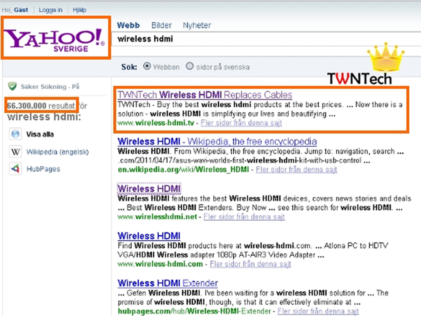 TWNTech Ranking Top at Yahoo!