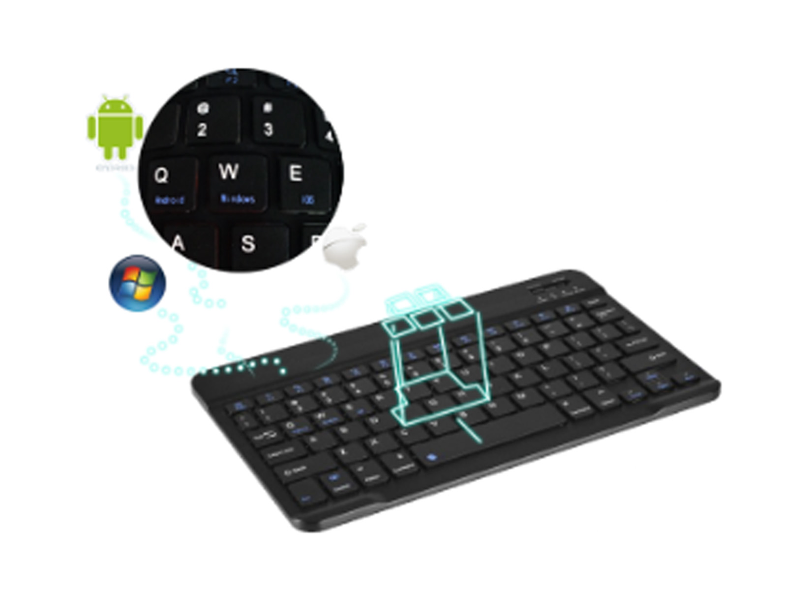 3 in 1 Bluetooth Keyboard