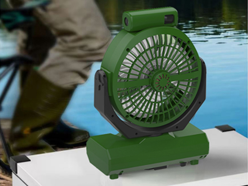 A Versatile and adaptable Camping Fan & LED Light that can be used almost anywhere